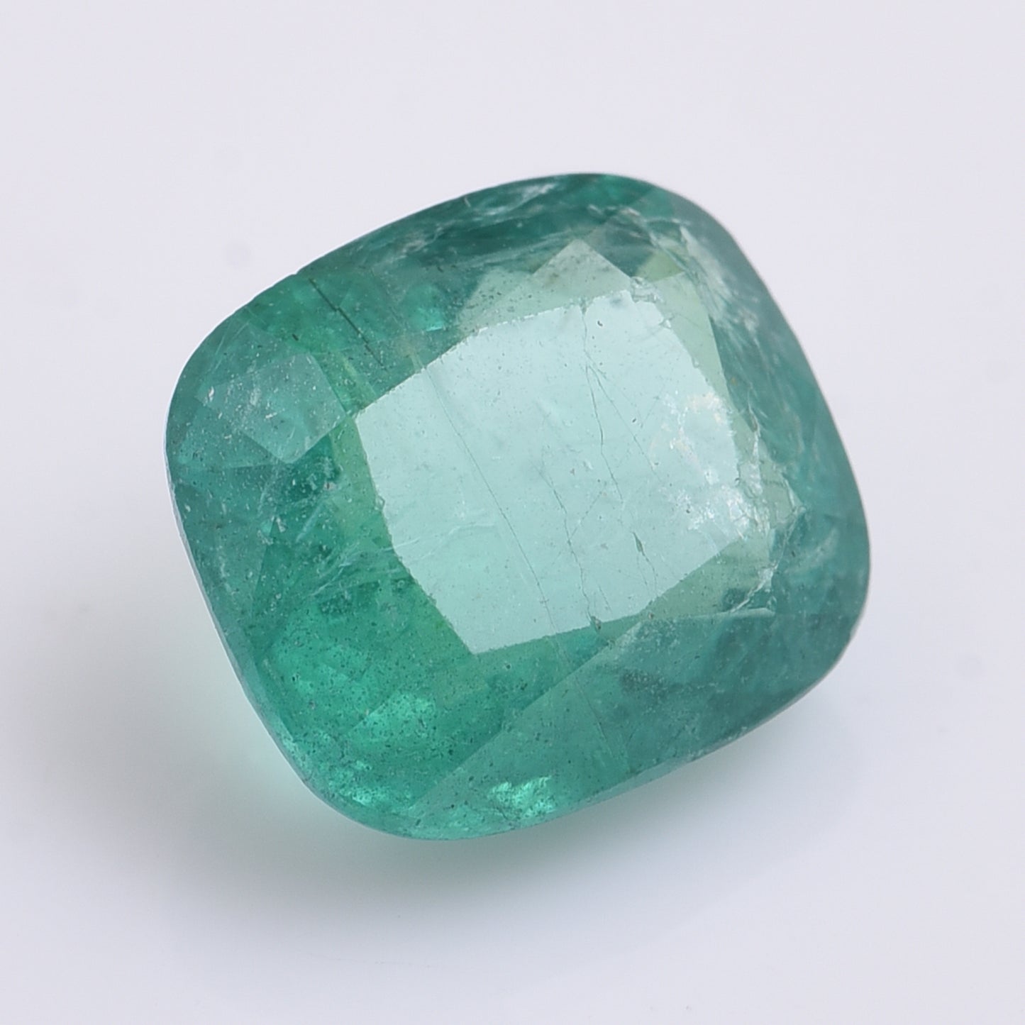 3.77 Natural Beryl Emerald Rectangular Cushion Mixed Cut Gemstone