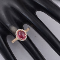 2.50 Ct Oval Tourmaline 9K Gold Ring