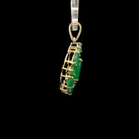 2.32 Ct Oval Emerald 14K Gold Pendant