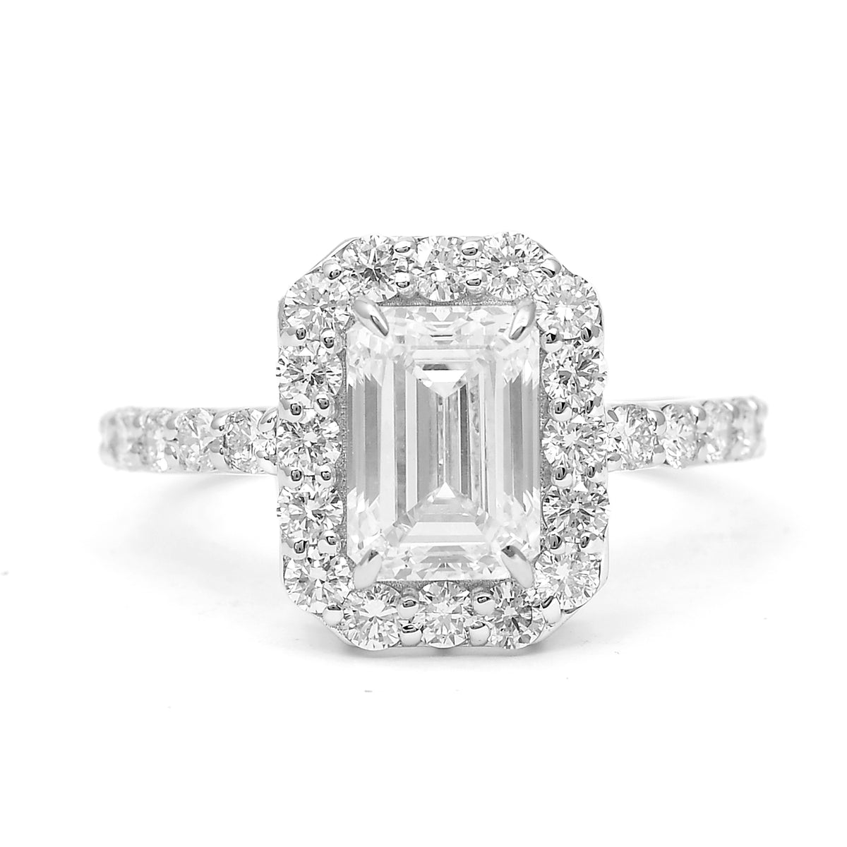 2.98 Carats Lab Grown Diamond 14K Gold Ring
