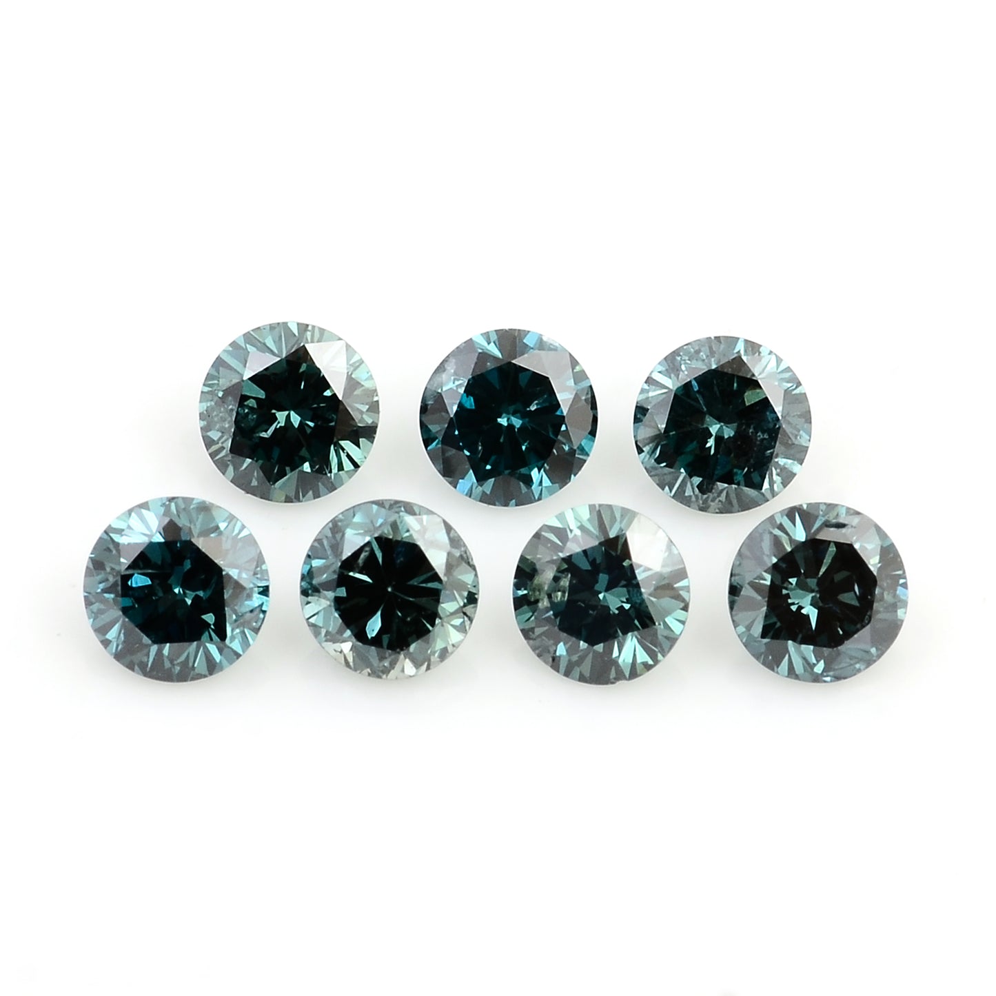 0.62 Blue Diamond Round Loose Gemstone