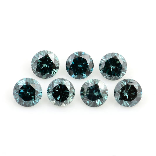 0.62 Blue Diamond Round Loose Gemstone