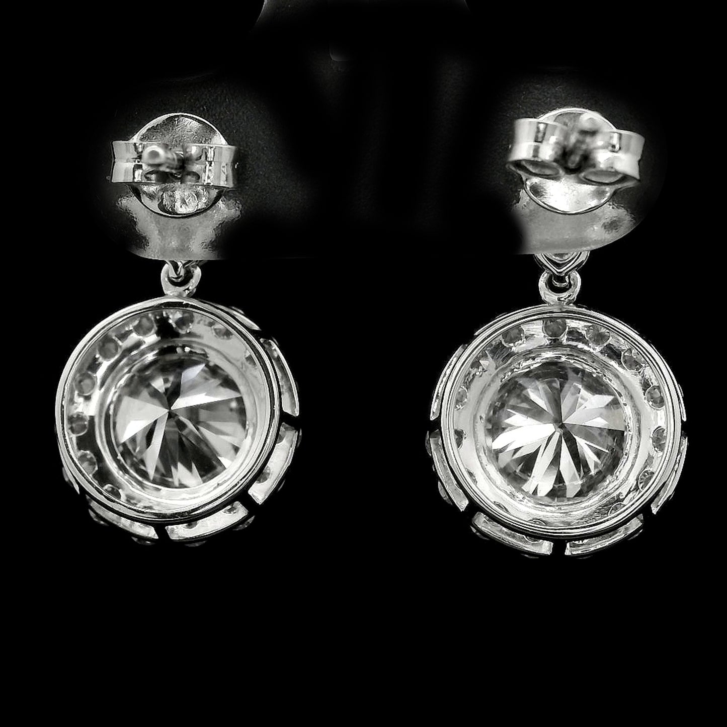 4.13 Carats Lab Grown Diamond 14K Gold Earrings