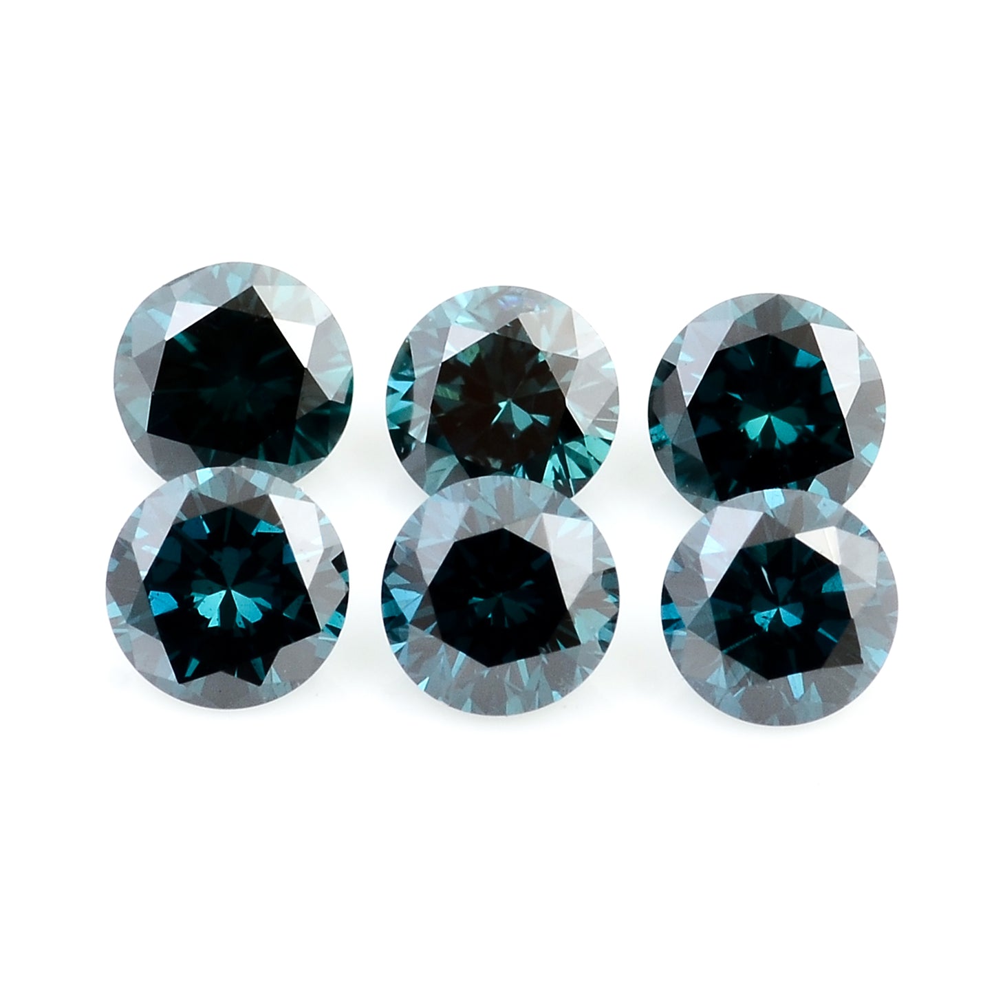 0.55 Blue Diamond Round Loose Gemstone