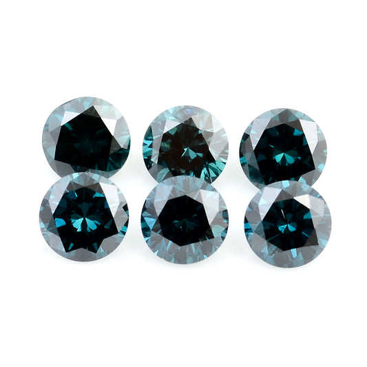 0.55 Blue Diamond Round Loose Gemstone