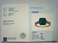 2.60 Ct Octagon Natural Emerald 14K Gold Ring