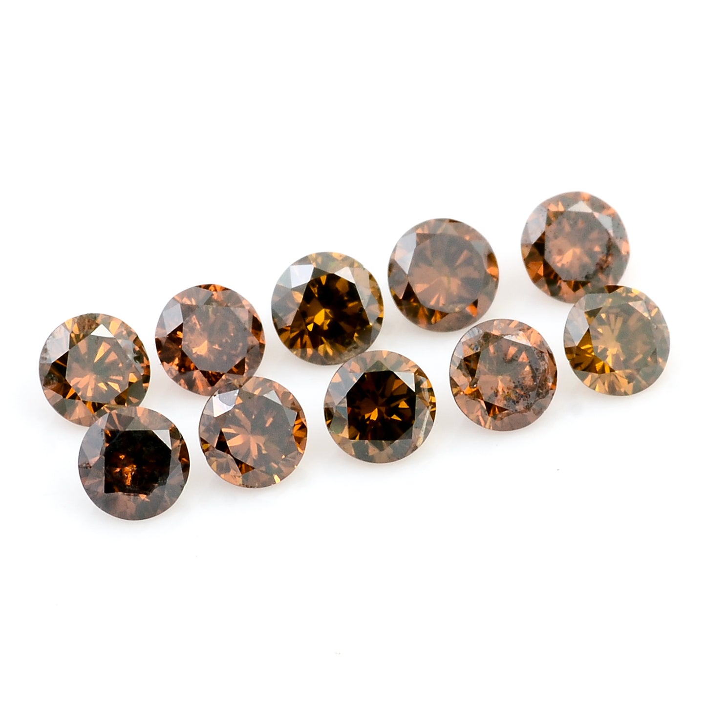 0.80 Red Diamond Round Loose Gemstone