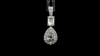 3.01 Carats Lab Grown Diamond 14K Gold Pendant