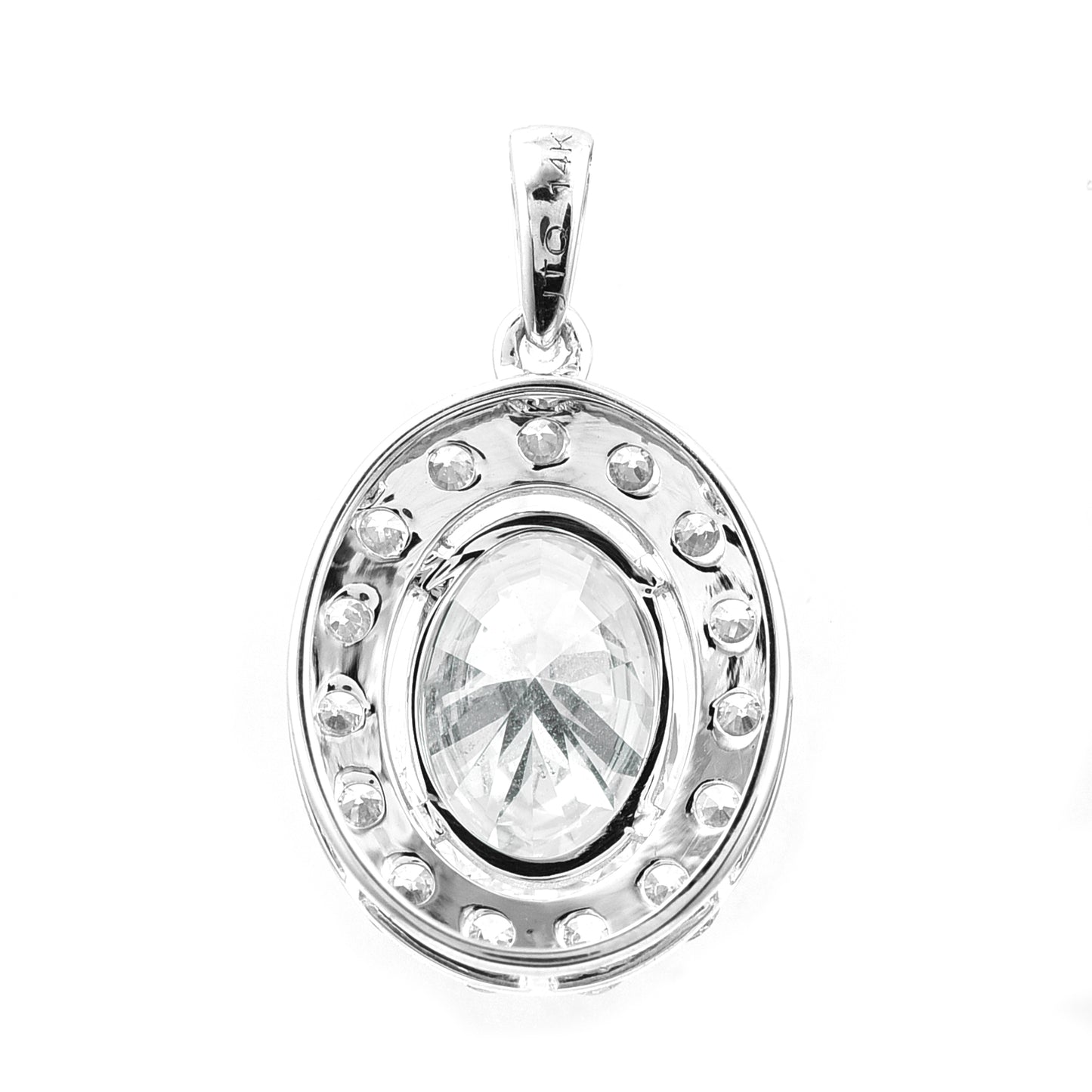 2.39 Carats Lab Grown Diamond 14K Gold Pendant