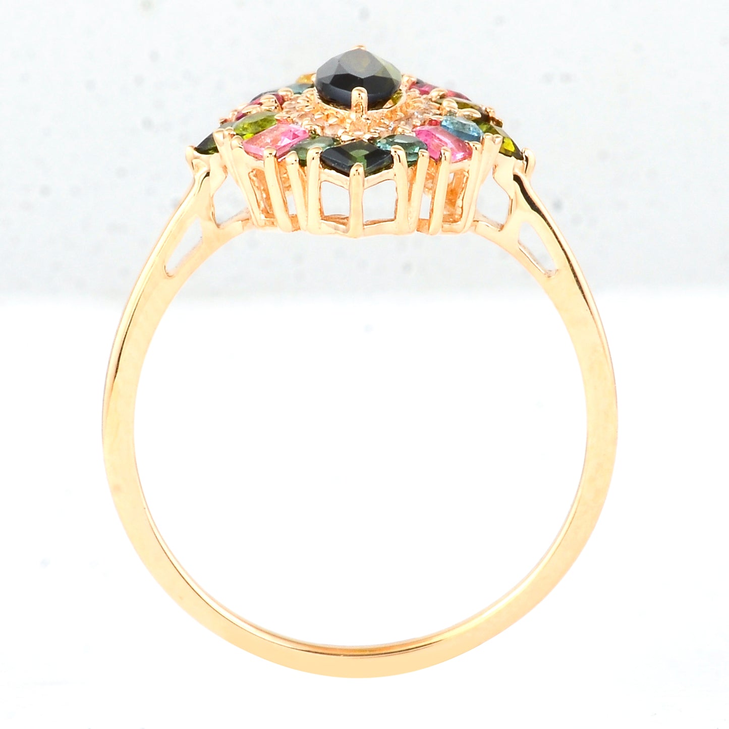 1.07 Ct Marquise Tourmaline 14K Gold Ring