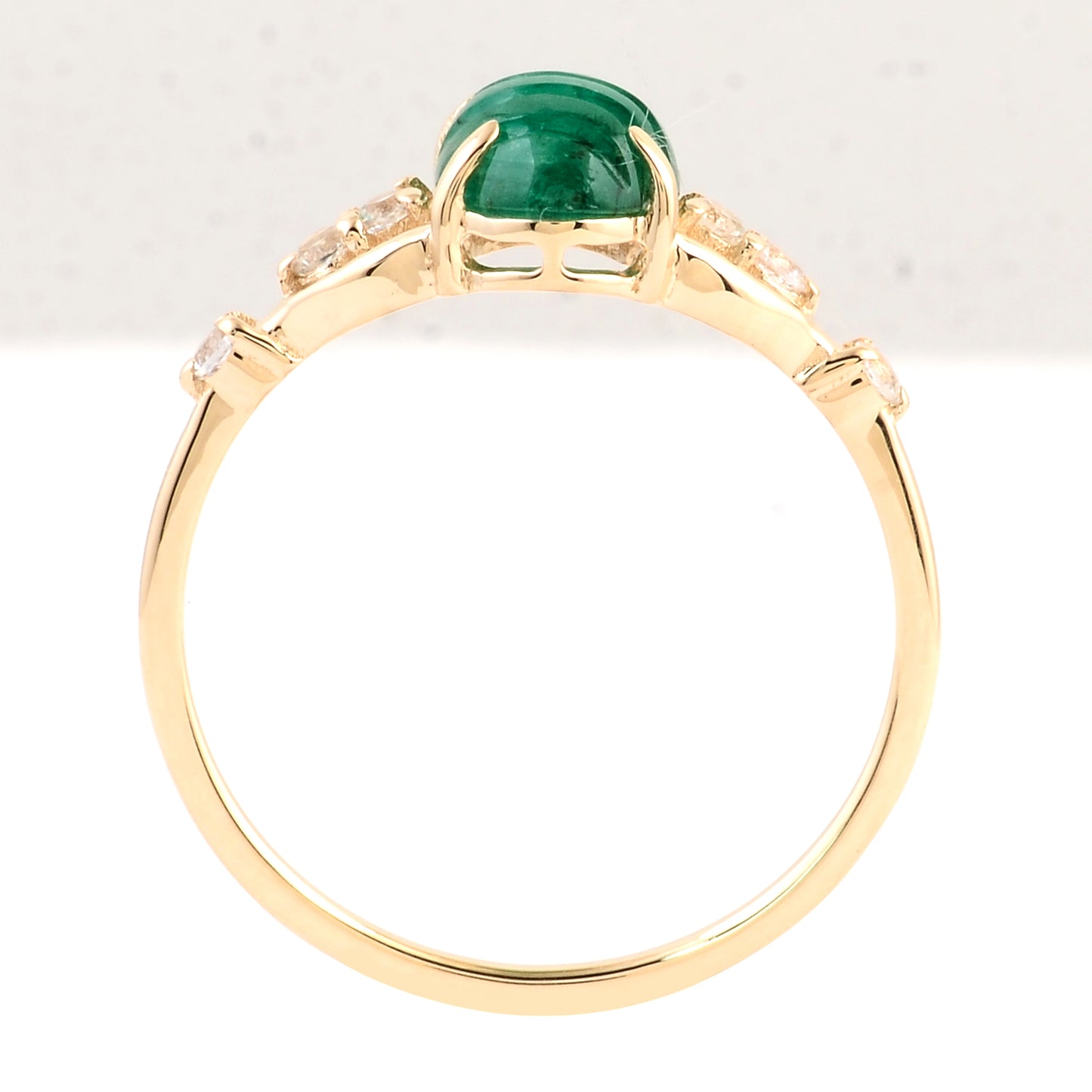 1.34 Ct Oval Emerald 14K Gold Ring