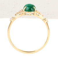 1.34 Ct Oval Emerald 14K Gold Ring