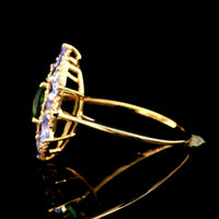 2.30 Ct Oval Tourmaline 14K Gold Ring