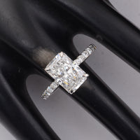 3.40 Carats Lab Grown Diamond 14K Gold Ring