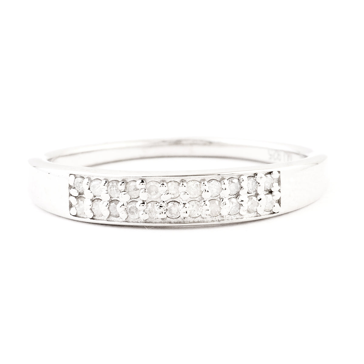 0.15 Ct Round Diamond 925 Silver Ring