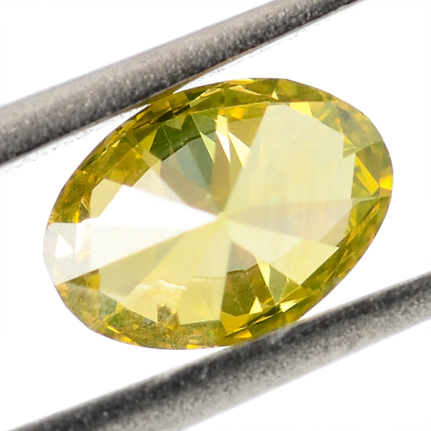 0.28 Carat Yellow Diamond Oval Loose Gemstone