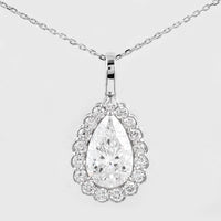 2.49 Carats Lab Grown Diamond 14K Gold Pendant