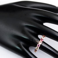 1.83 Ct Round Multi Sapphire 14K Gold Ring