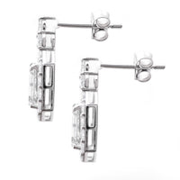 3.82 Carats Lab Grown Diamond 14K Gold Earrings