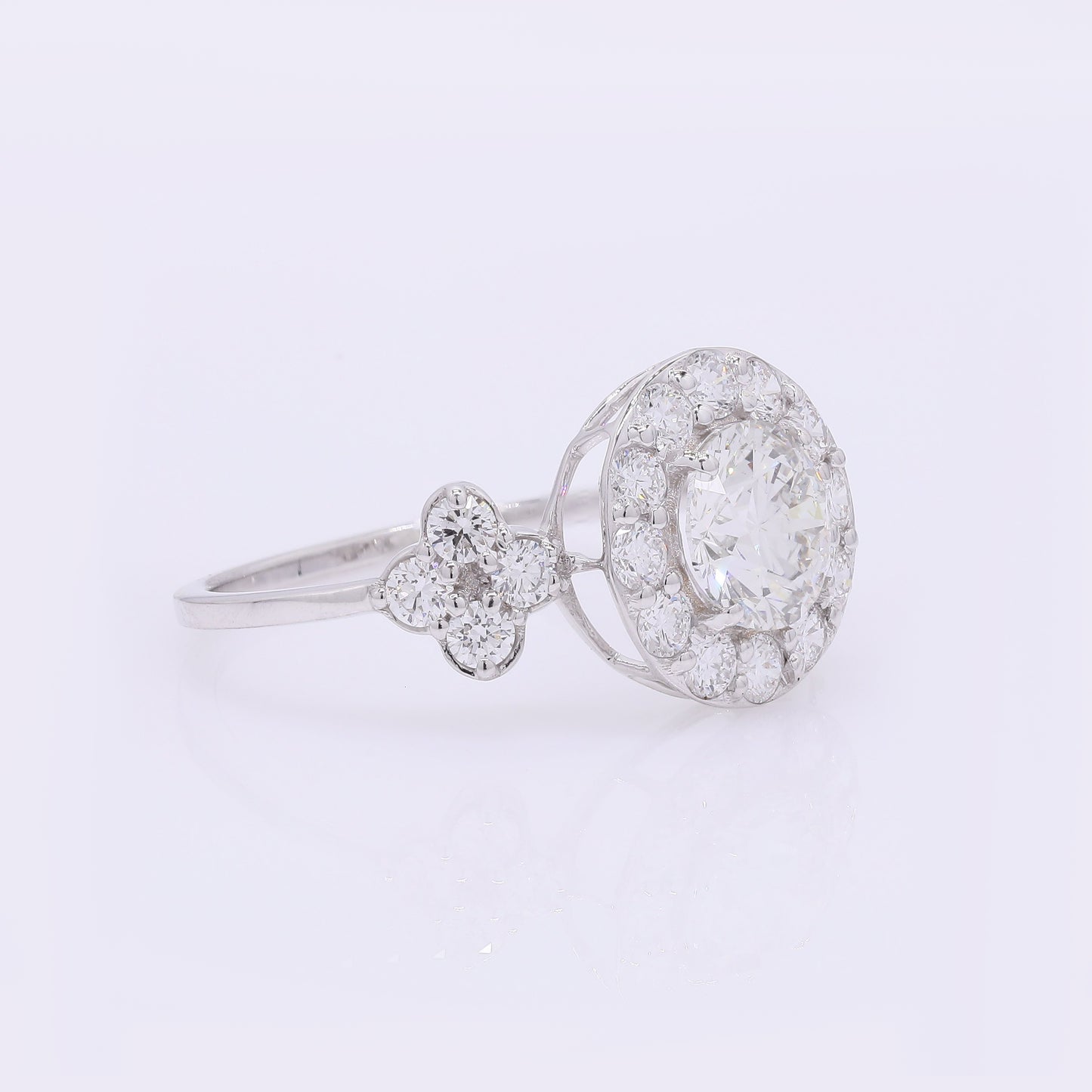 1.90 Carats Lab Grown Diamond 14K Gold Ring