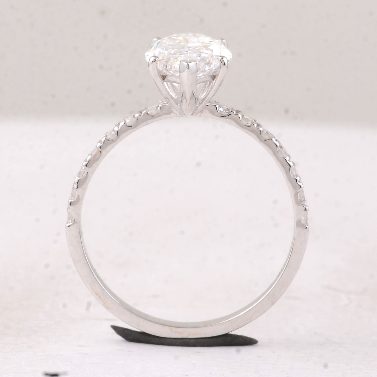 2.87 Carats Lab Grown Diamond 14K Gold Ring