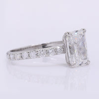2.40 Carats Lab Grown Diamond 950 Platinum Ring