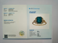 2.48 Ct Octagon Natural Emerald 14K Gold Ring