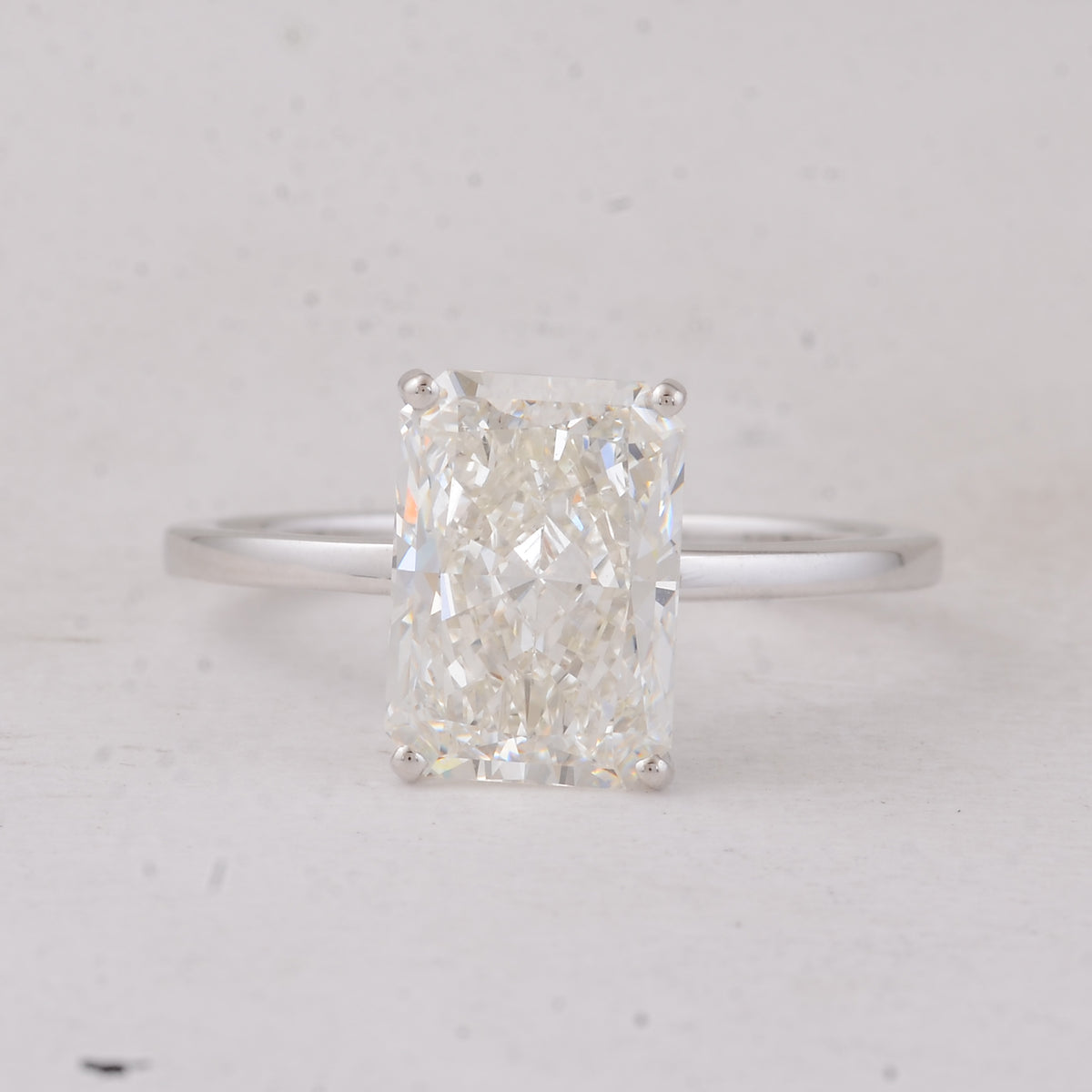 3.05 Carats Lab Grown Diamond 14K Gold Ring