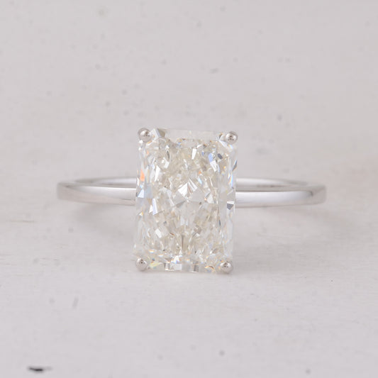 3.05 Carats Lab Grown Diamond 14K Gold Ring