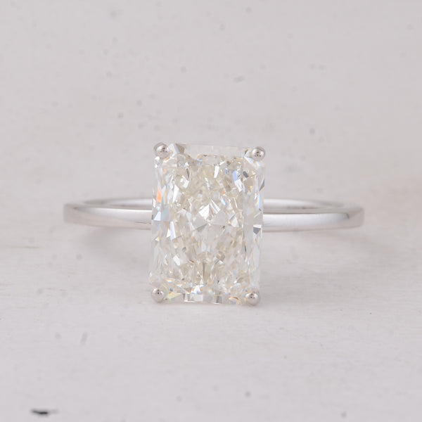 3.05 Carats Lab Grown Diamond 14K Gold Ring