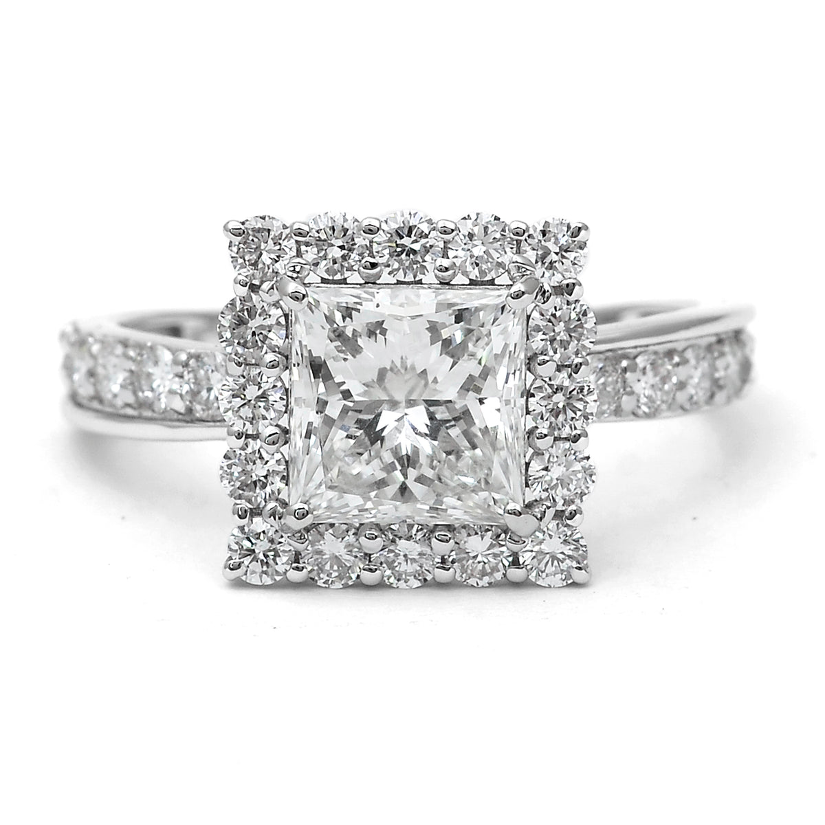 2.92 Carats Lab Grown Diamond 14K Gold Ring