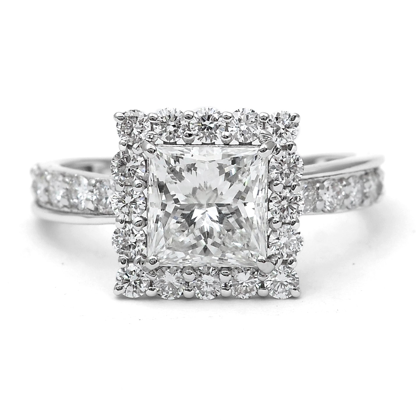 2.92 Carats Lab Grown Diamond 14K Gold Ring
