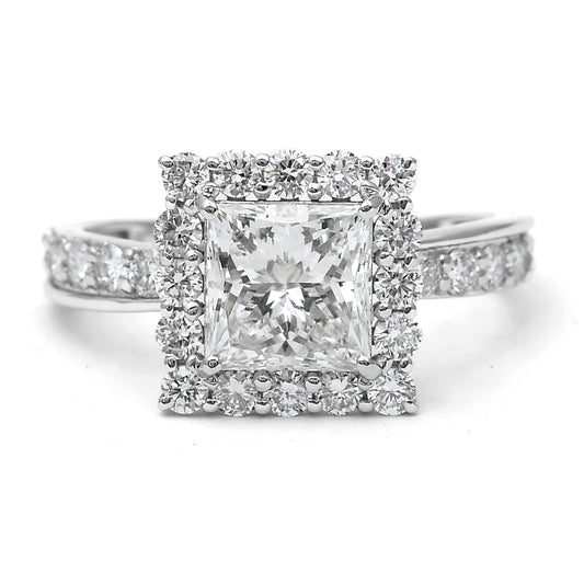 2.92 Carats Lab Grown Diamond 14K Gold Ring