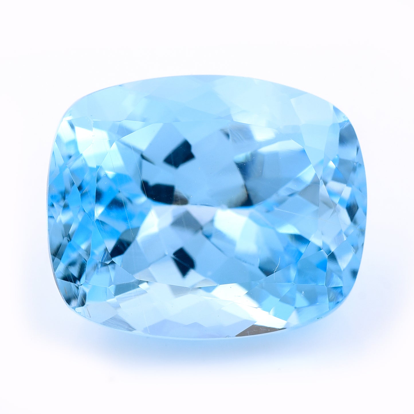 31.05 Natural Blue Topaz Rectangular Cushion Mixed Cut Gemstone