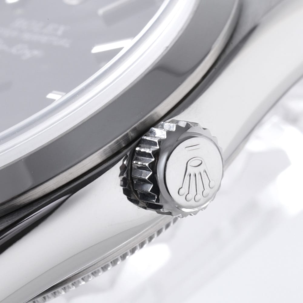 Pre-owned Rolex Air-King 14000M Black Bar Y-number Men's