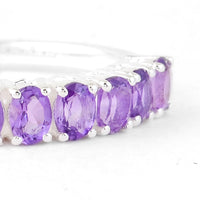 1.72 Ct Oval Amethyst 925 Sterling Silver Ring