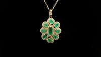 1.95 Ct Marquise Emerald 14K Gold Pendant