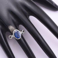 2.42 Ct Oval Mixed Cut Natural Sapphire 950 Platinum Ring