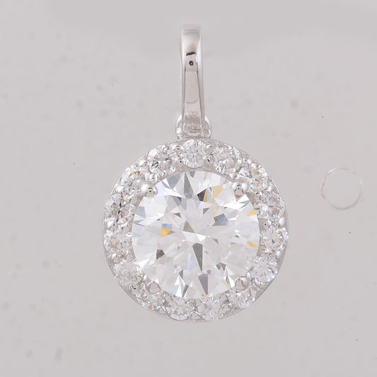 2.08 Carats Lab Grown Diamond 14K Gold Pendant