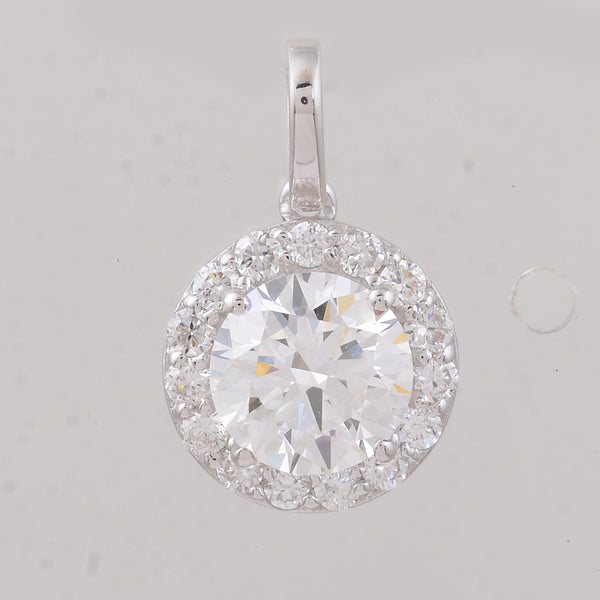 2.08 Carats Lab Grown Diamond 14K Gold Pendant