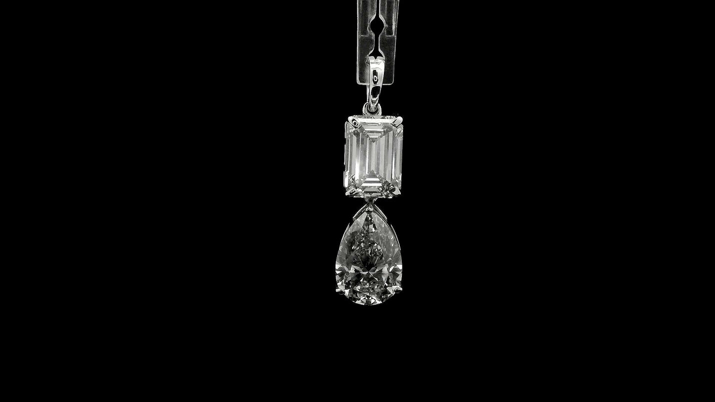 4.05 Carats Lab Grown Diamond 14K Gold Pendant