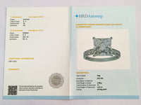 4.31 Carats Lab Grown Diamond 14K Gold Ring