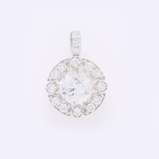 2.08 Carats Lab Grown Diamond 14K Gold Pendant