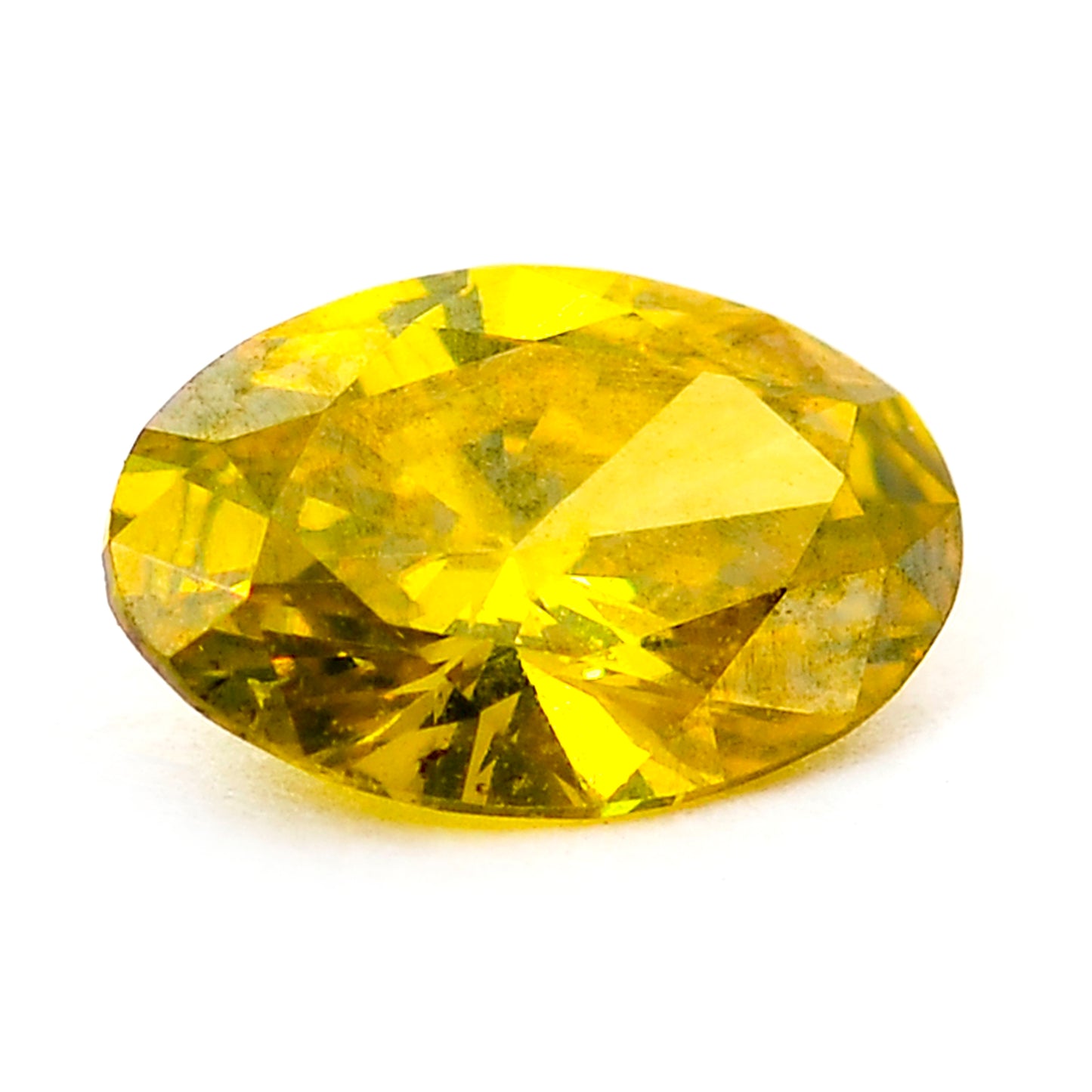 0.34 Yellow Diamond Oval Loose Diamond