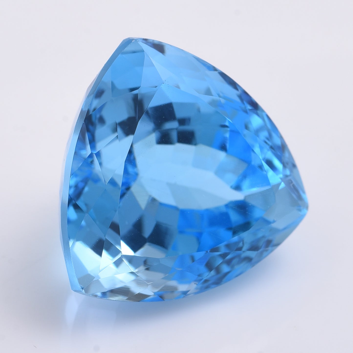43.01 Natural Topaz Blue Topaz Triangular Mixed Cut Gemstone