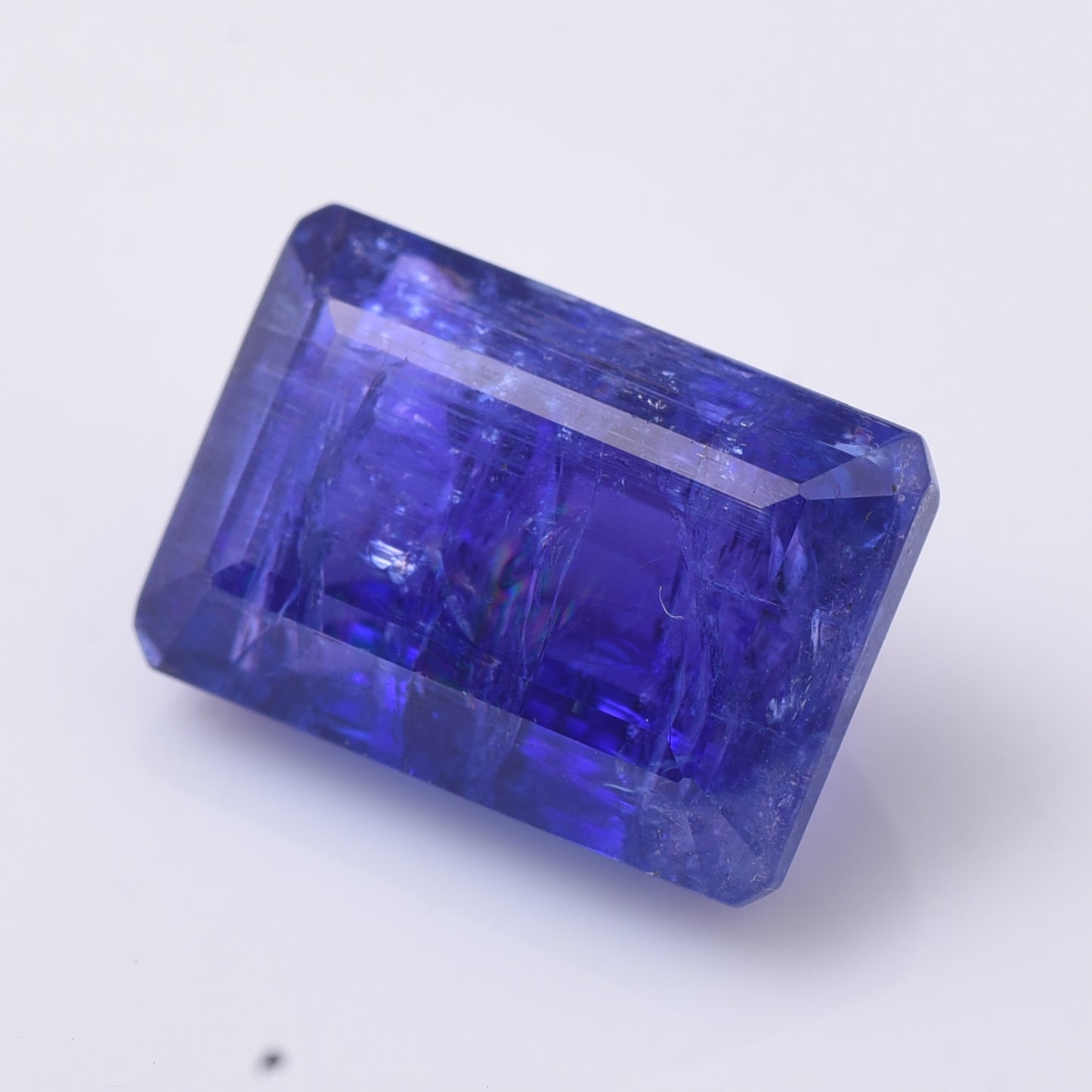 11.38 Natural Zoisite Tanzanite Emerald Cut Gemstone