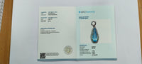 1.69 Ct Pear Mixed Cut Natural Aquamarine 14K Gold Pendant
