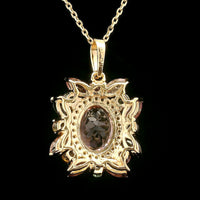 2.03 Ct Oval Tourmaline 14K Gold Pendant