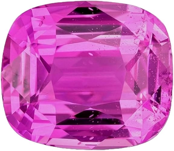 7.98 Carats Lab Grown Pink Sapphire Cushion Loose Gemstone