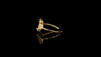 1.71 Ct Cushion Natural Sapphire 14K Gold Ring